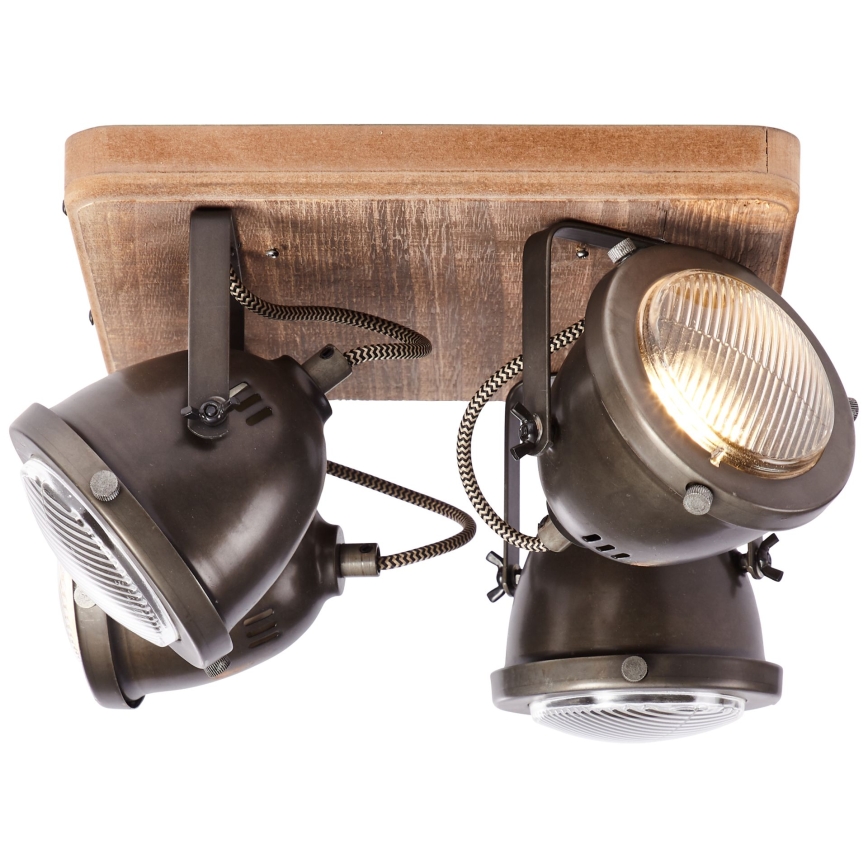 Brilliant - Reflektorsko svjetlo CARMEN WOOD 4xGU10/5W/230V eukaliptus