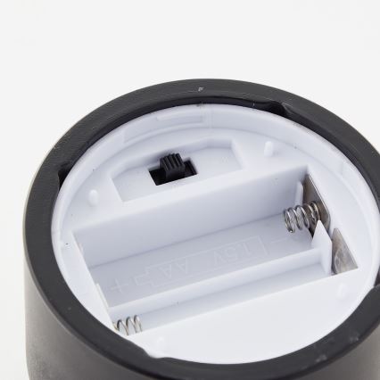 Brilliant - SET 3x LED svijeća BOUGIE LED/2xAA IP44 crna/dimljena