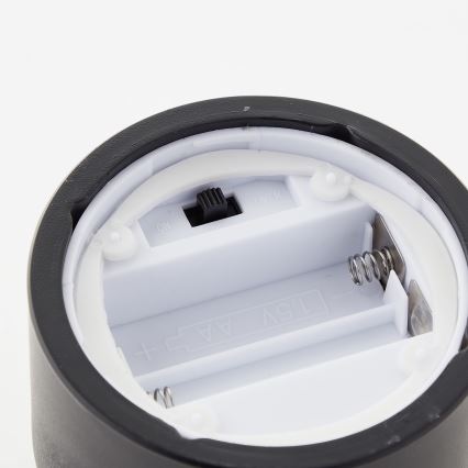 Brilliant - SET 3x LED svijeća BOUGIE LED/2xAA IP44 crna/dimljena