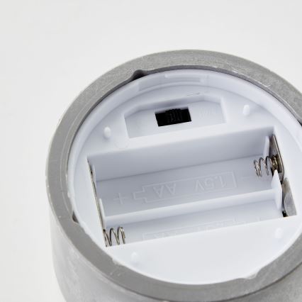 Brilliant - SET 3x LED svijeća BOUGIE LED/2xAA IP44 siva/zadimljena