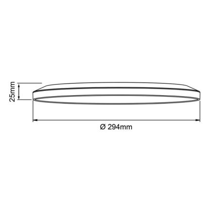 Brilliant - LED prigušivo stropno svjetlo SORELL LED/18W/230V 3000-6500K promjer 29 cm crno + daljinski upravljač