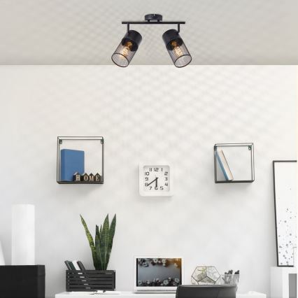 Brilliant - Spot svjetiljka KAMOLO 2xE27/40W/230V crna