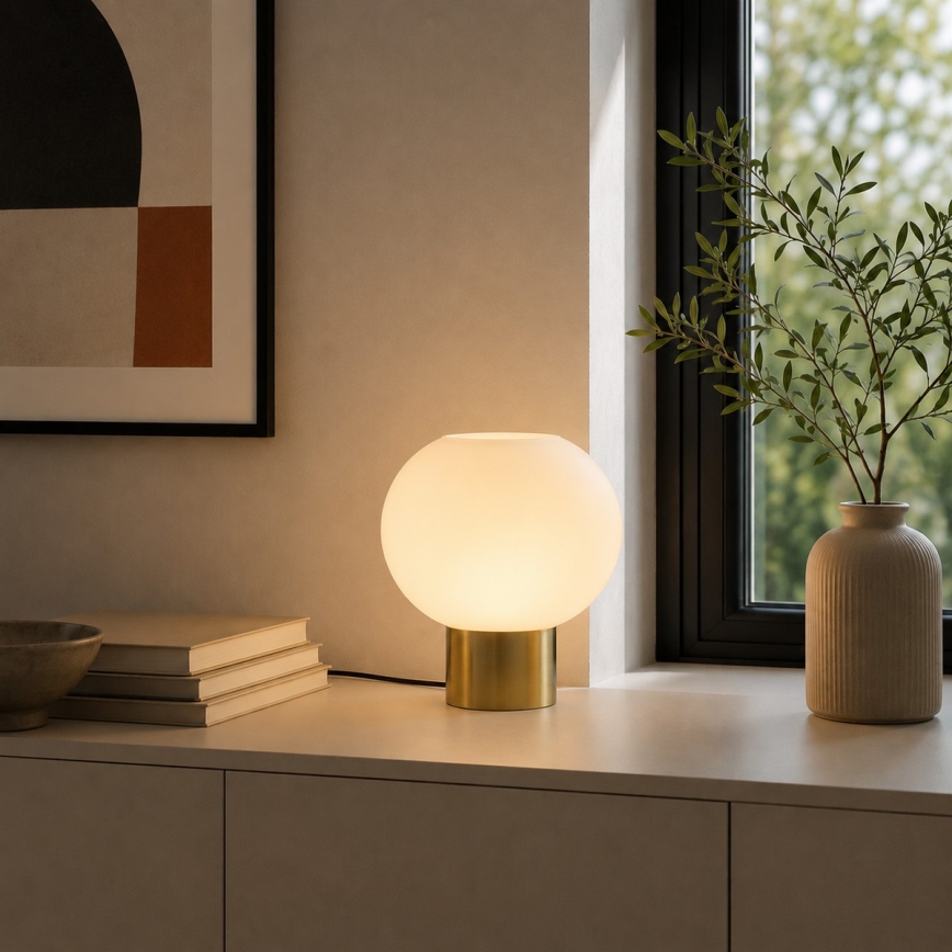 Brilliant - Stolna lampa FANNY 1xE27/20W/230V mesing
