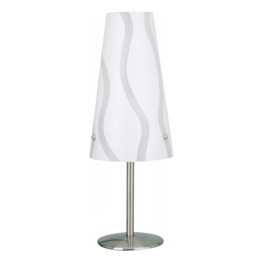 Brilliant - Stolna lampa ISI 1xE14/40W/230V bijela/siva/sjajni krom