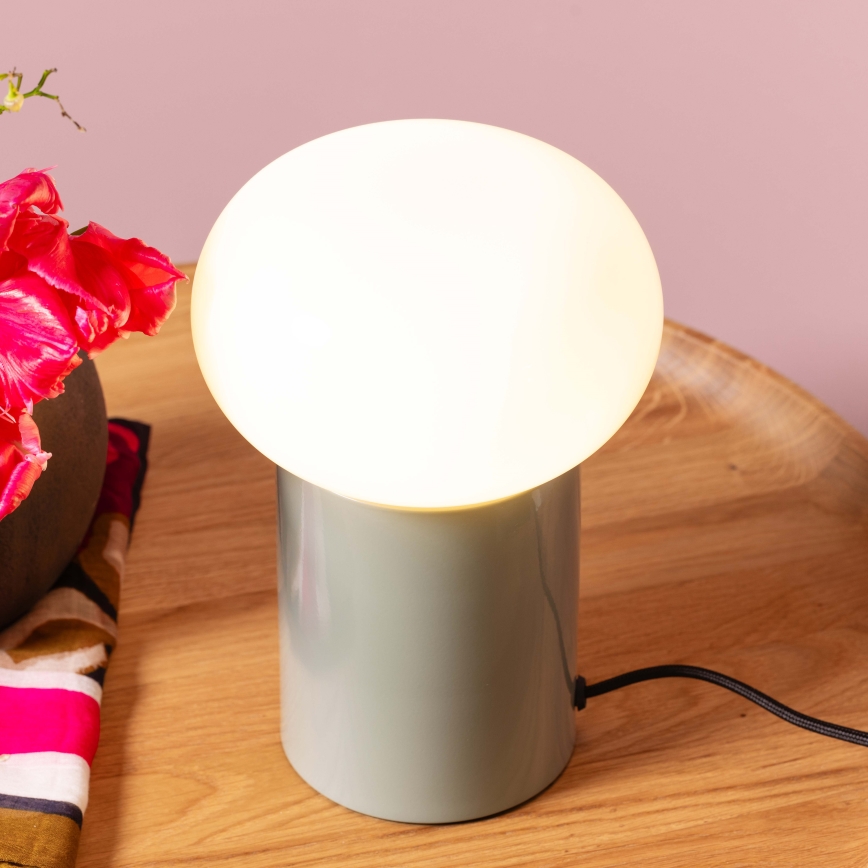 Brilliant - Stolna lampa KNUT 1xE27/25W/230V zelena/bijela
