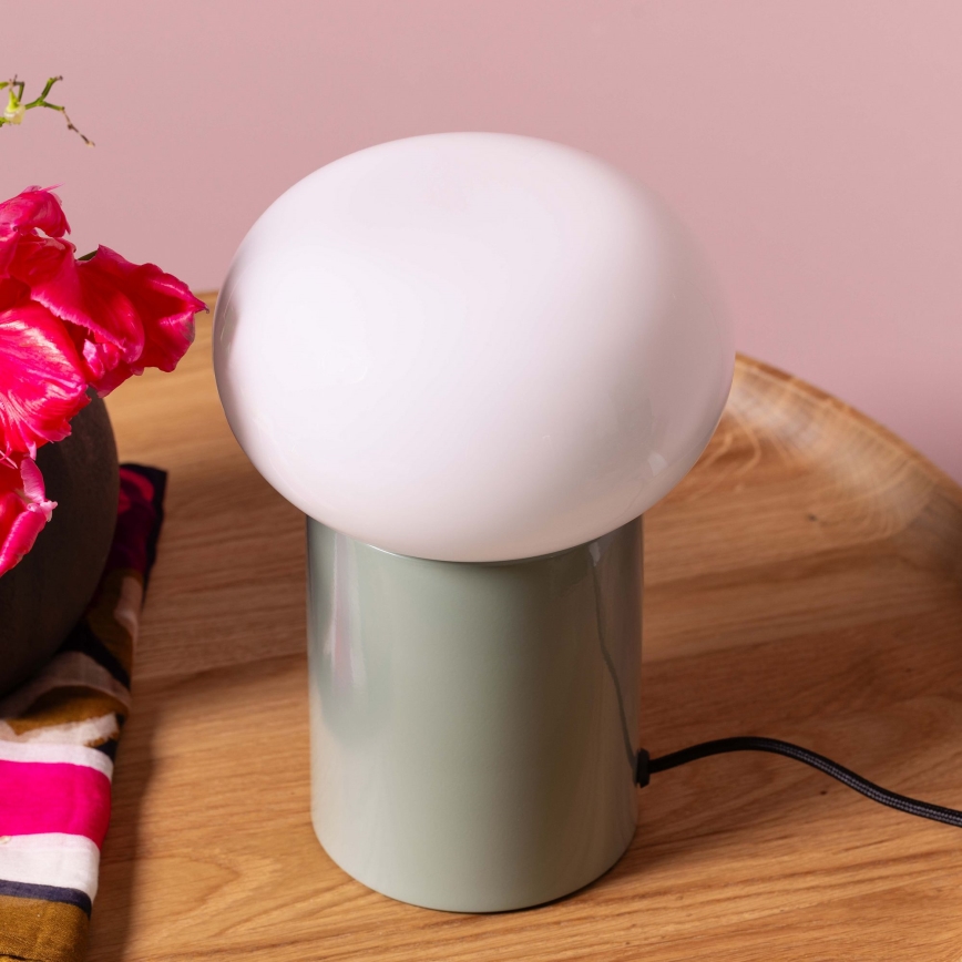Brilliant - Stolna lampa KNUT 1xE27/25W/230V zelena/bijela