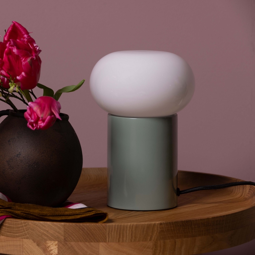 Brilliant - Stolna lampa KNUT 1xE27/25W/230V zelena/bijela