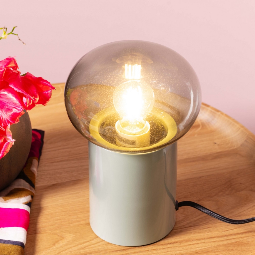 Brilliant - Stolna lampa KNUT 1xE27/25W/230V zelena/prozirna