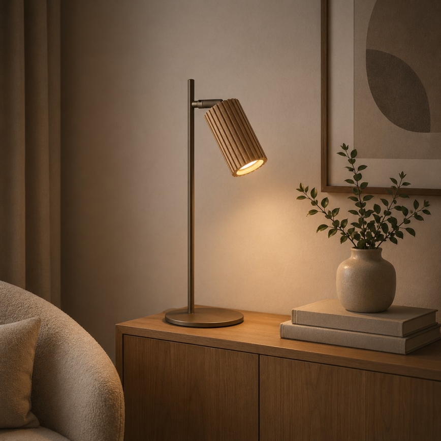 Brilliant - Stolna lampa LAKEWOOD 1xGU10/10W/230V smeđa