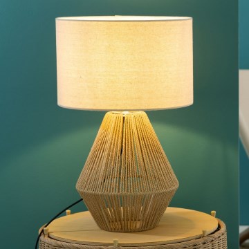 Brilliant - Stolna lampa LARAINE 1xE27/42W/230V bež