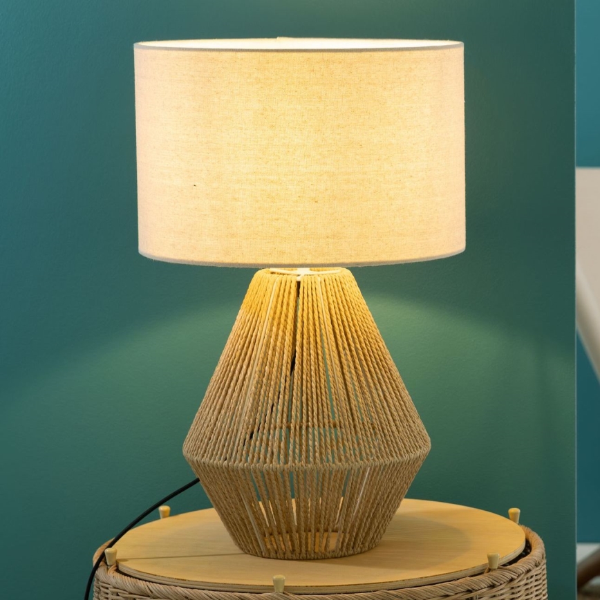 Brilliant - Stolna lampa LARAINE 1xE27/42W/230V bež