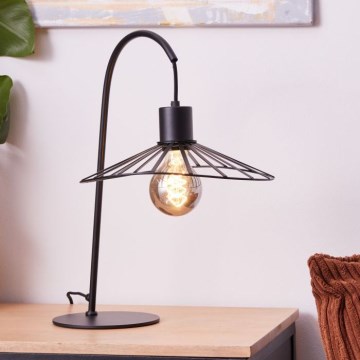 Brilliant - Stolna lampa LEIKA 1xE27/52W/230V crna