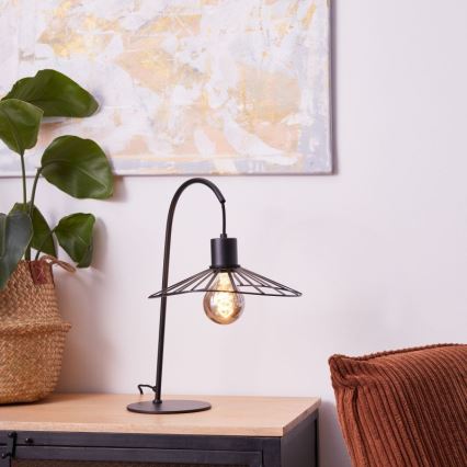 Brilliant - Stolna lampa LEIKA 1xE27/52W/230V crna