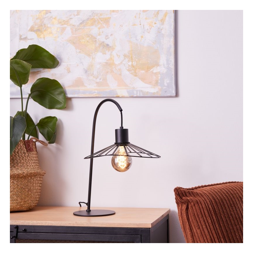 Brilliant - Stolna lampa LEIKA 1xE27/52W/230V crna