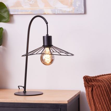 Brilliant - Stolna lampa LEIKA 1xE27/52W/230V crna