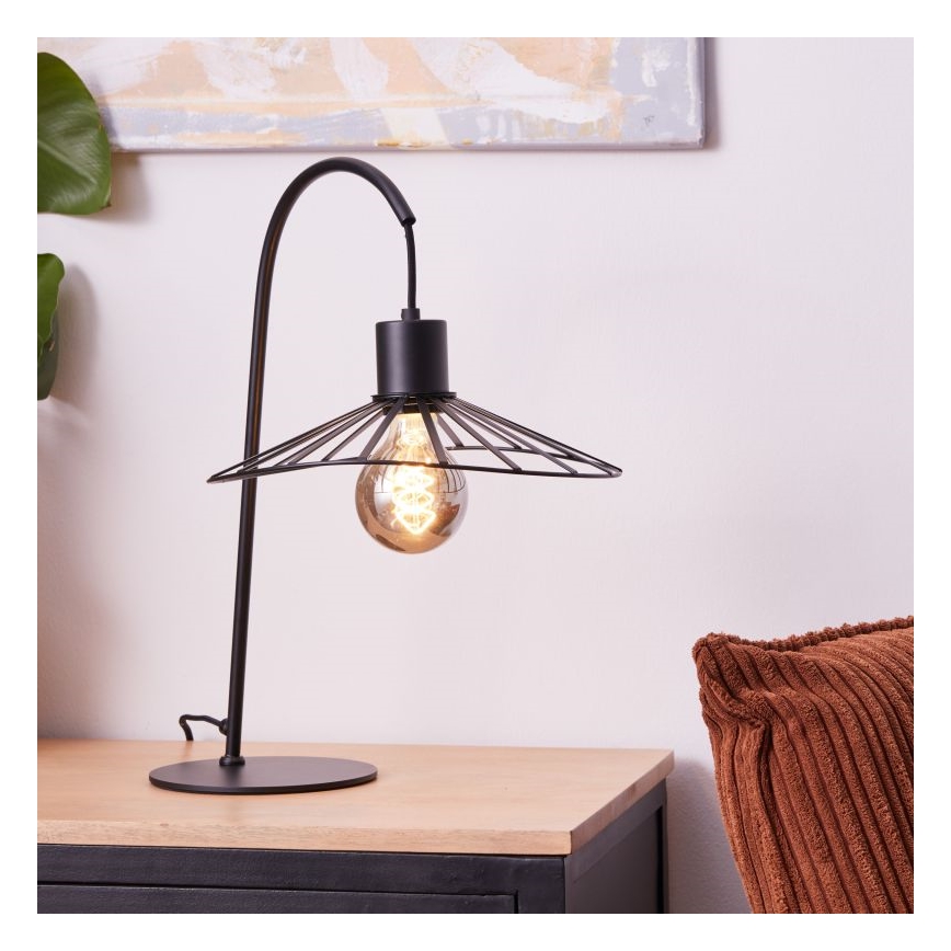 Brilliant - Stolna lampa LEIKA 1xE27/52W/230V crna