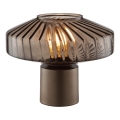 Brilliant - Stolna lampa LYN 1xE27/20W/230V smeđa/dimna smeđa