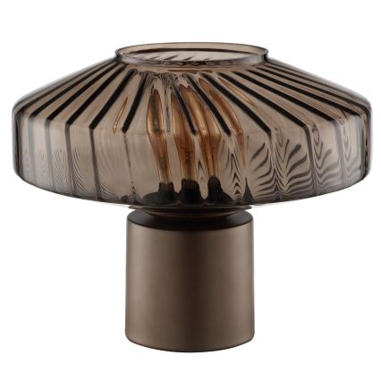 Brilliant - Stolna lampa LYN 1xE27/20W/230V smeđa/dimna smeđa