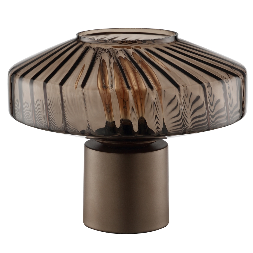 Brilliant - Stolna lampa LYN 1xE27/20W/230V smeđa/dimna smeđa