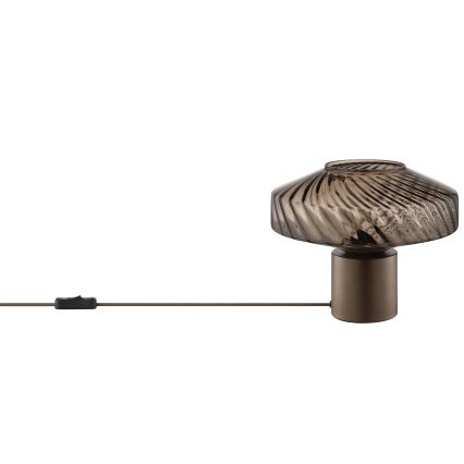 Brilliant - Stolna lampa LYN 1xE27/20W/230V smeđa/dimna smeđa
