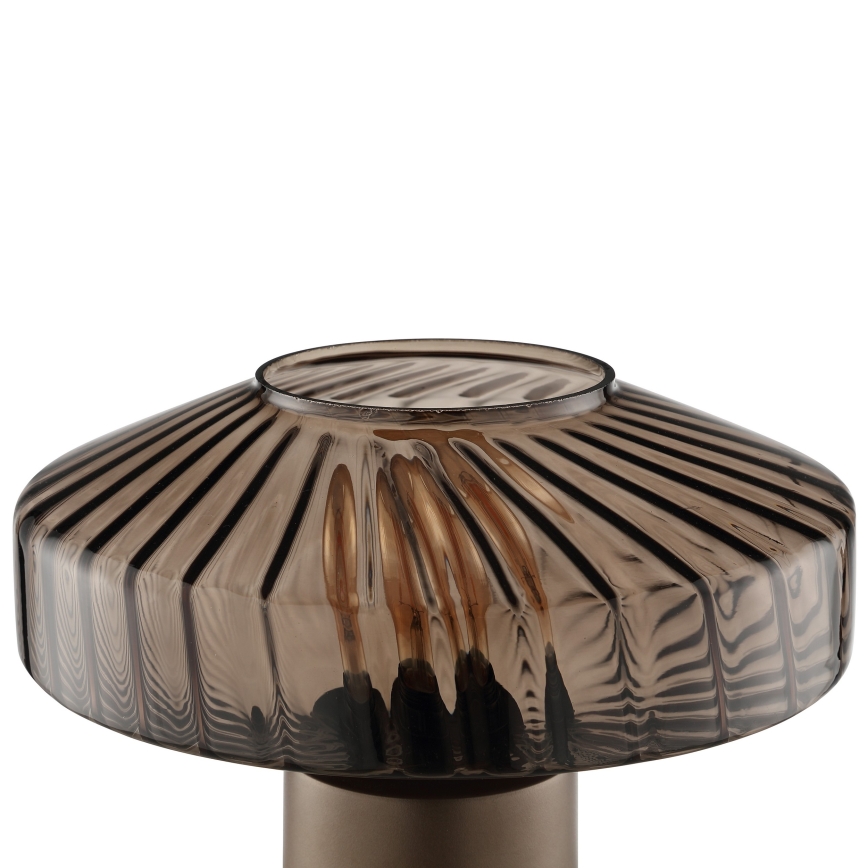 Brilliant - Stolna lampa LYN 1xE27/20W/230V smeđa/dimna smeđa