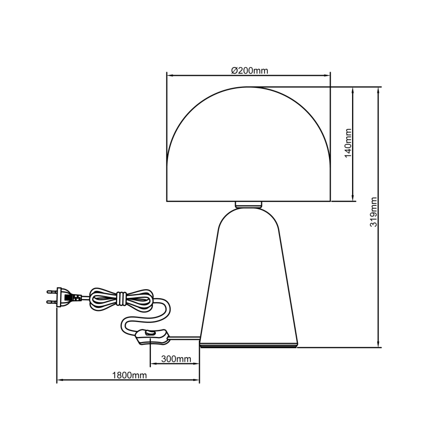 Brilliant - Stolna lampa NALAM 1xE14/40W/230V bež