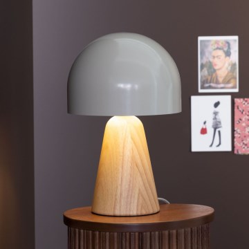 Brilliant - Stolna lampa NALAM 1xE14/40W/230V bež/jasen - FSC certificirano