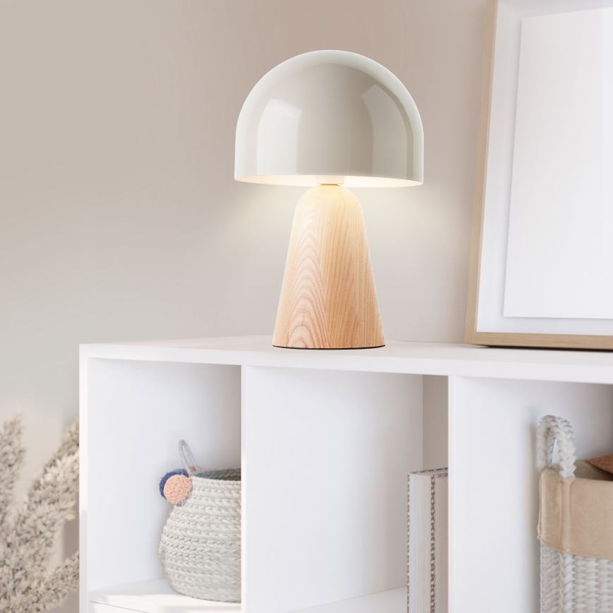 Brilliant - Stolna lampa NALAM 1xE14/40W/230V bež/jasen