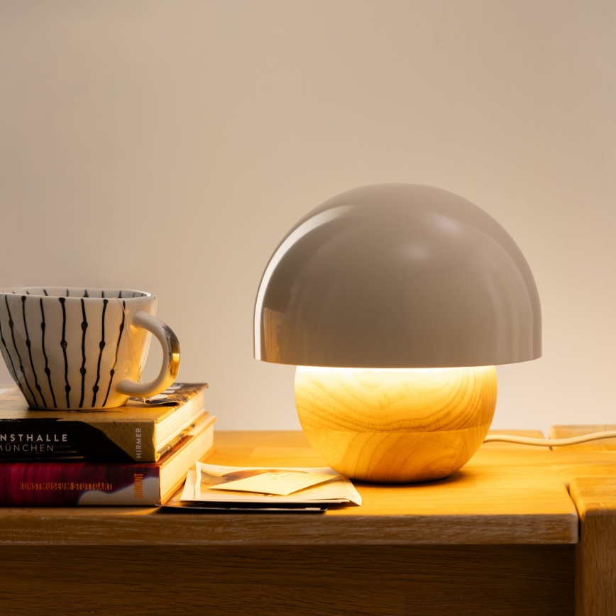 Brilliant - Stolna lampa NALAM 1xE14/40W/230V siva/jasen