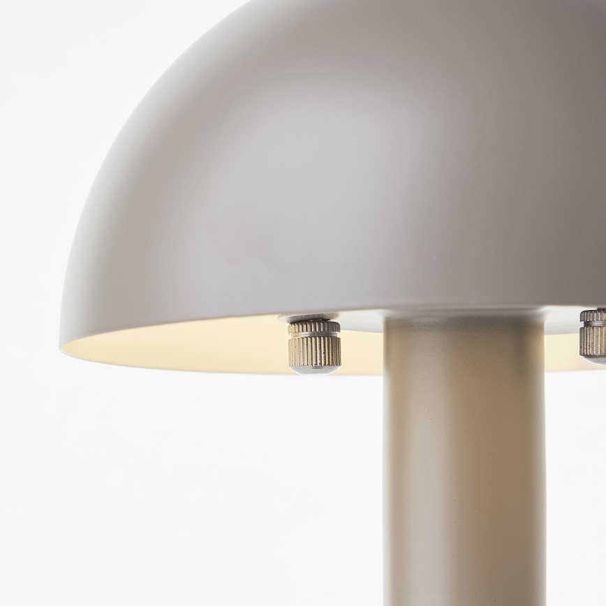 Brilliant - Stolna lampa PETITE 1xE14/28W/230V siva