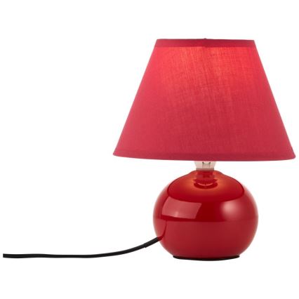 Brilliant - Stolna lampa PRIMO 1xE14/40W/230V keramika/crvena