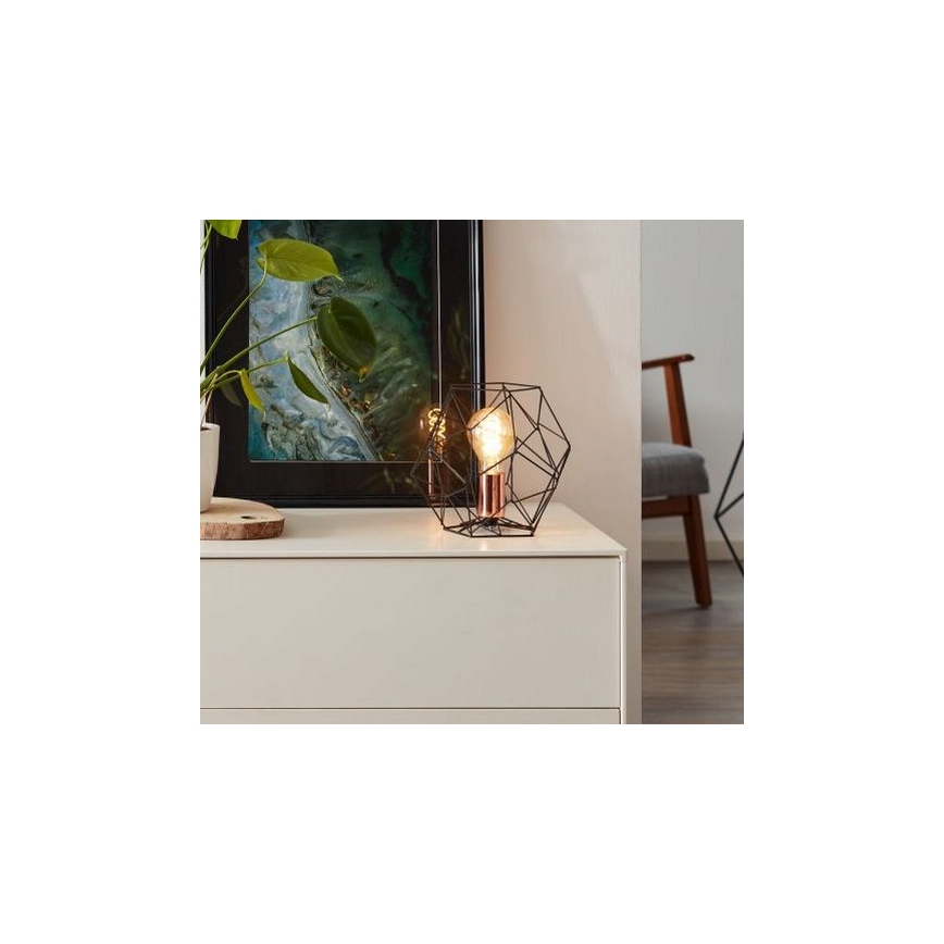 Brilliant - Stolna lampa SYNERGY 1xE27/60W/230V crna/bakar