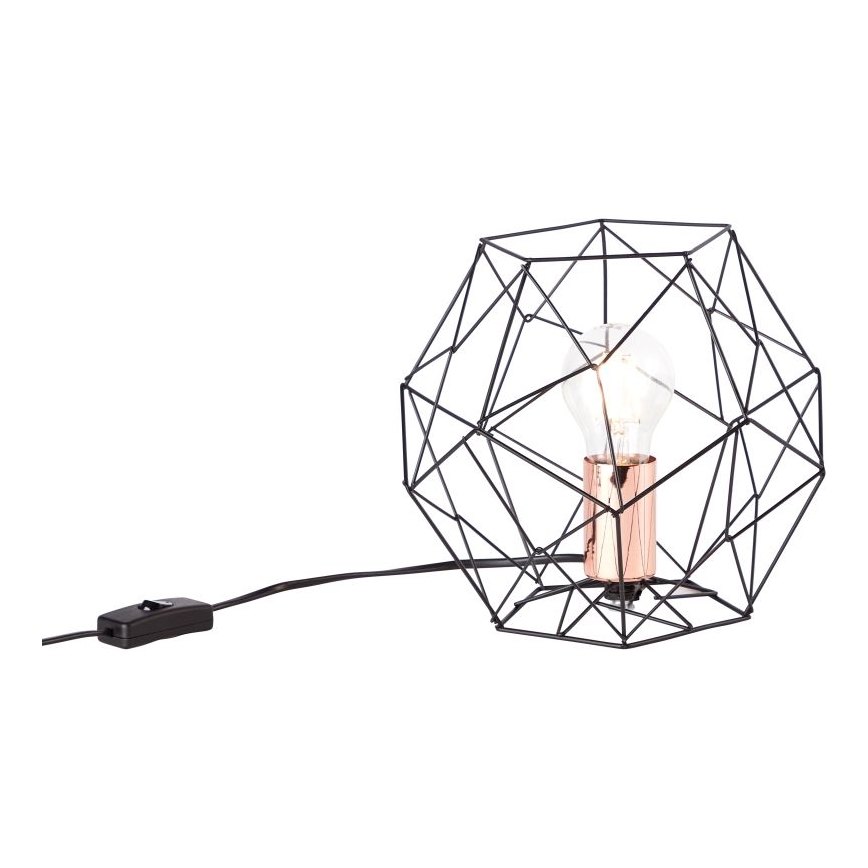 Brilliant - Stolna lampa SYNERGY 1xE27/60W/230V crna/bakar