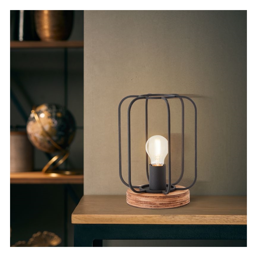 Brilliant - Stolna lampa TOSH 1xE27/40W/230V topola