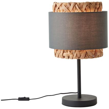 Brilliant - Stolna lampa WATERLILLY 1xE27/60W/230V siva