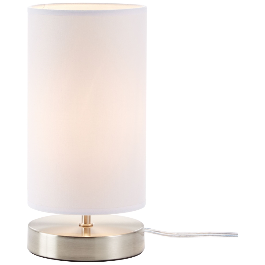 Brilliant - Stolna svjetiljka CLARIE 1xE14/40W/230V matni krom/bijela