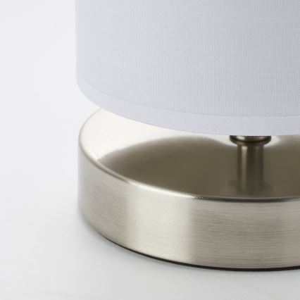 Brilliant - Stolna svjetiljka CLARIE 1xE14/40W/230V matni krom/bijela