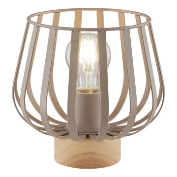 Brilliant - Stolna svjetiljka NORDIC CAGE 1xE27/20W/230V bež