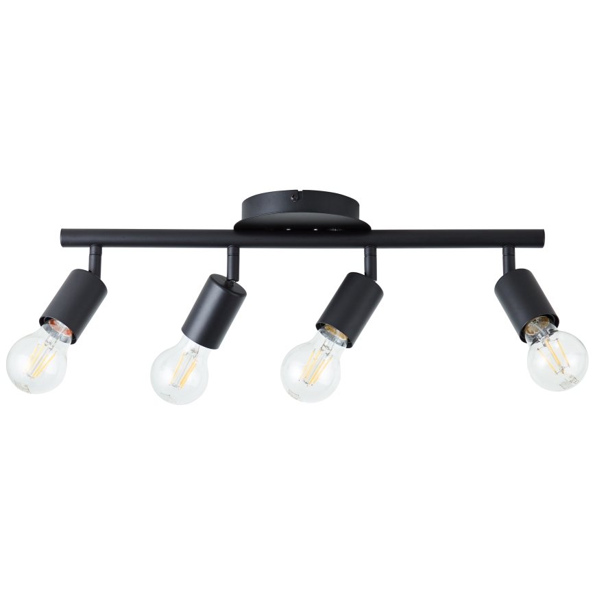 Brilliant - Stropna reflektorska svjetiljka 4xE27/28W/230V crna