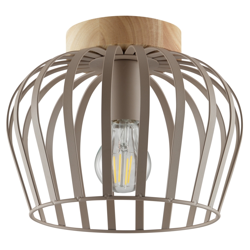 Brilliant - Stropna svjetiljka NORDIC CAGE 1xE27/20W/230V Ø 25 cm bež