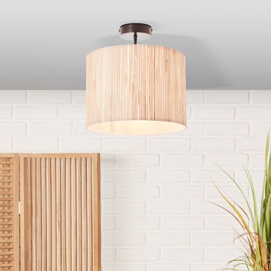 Brilliant - Stropna svjetiljka WIMEA 1xE27/52W/230V Ø 30 cm crna/bež