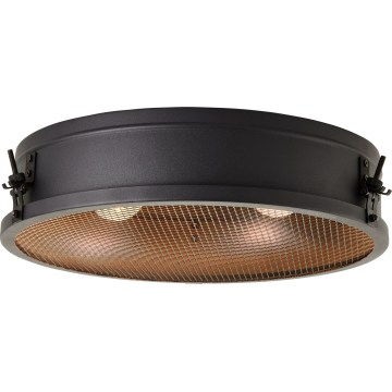 Brilliant - Stropna svjetiljka ZOIS 2xE27/28W/230V promjer 42 cm crna