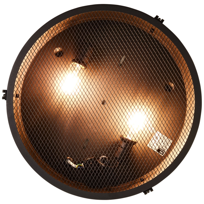 Brilliant - Stropna svjetiljka ZOIS 2xE27/28W/230V promjer 42 cm crna
