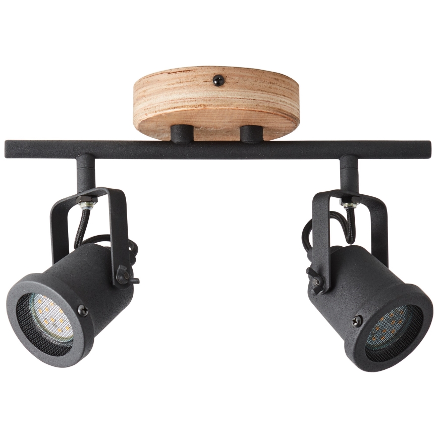 Brilliant - Stropni spot INGE 2xGU10/6W/230V borovina