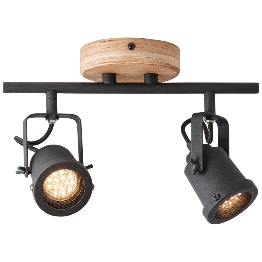 Brilliant - Stropni spot INGE 2xGU10/6W/230V borovina