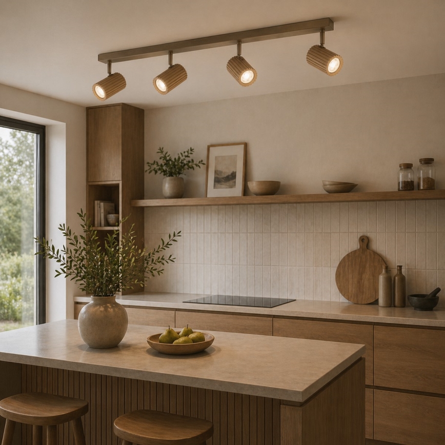 Brilliant - Stropno reflektorsko svjetlo LAKEWOOD 4xGU10/10W/230V smeđa