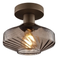 Brilliant - Stropno svjetlo LYN 1xE27/20W/230V promjer 28 cm smeđa/zadimljena smeđa