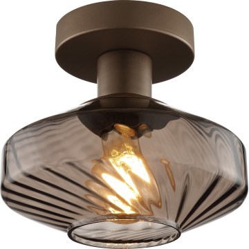 Brilliant - Stropno svjetlo LYN 1xE27/20W/230V promjer 28 cm smeđa/zadimljena smeđa
