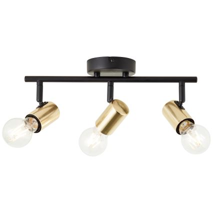 Brilliant - Usmjeriva svjetiljka KERRY 3xE27/40W/230V crna/mesing
