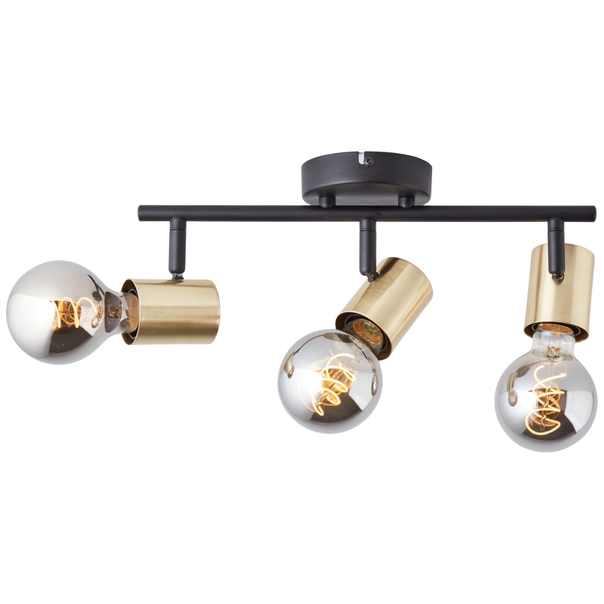 Brilliant - Usmjeriva svjetiljka KERRY 3xE27/40W/230V crna/mesing